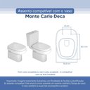 Ver imagem 3 de Tampa Vaso Sanitário Poliester Acrilico Monte Carlo Branco para Bacia Deca