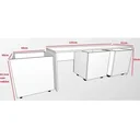 Ver imagem 3 de Mesa Infantil com 3 Baús com Rodízios