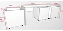 Ver imagem 3 de Mesa Infantil com 3 Baús com Rodízios