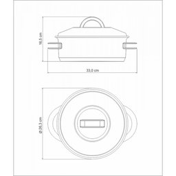 Caçarola Solar Rasa Inox Fundo Triplo 24cm 4,7l Tramontina - 2