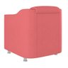 Poltrona Sofá Veludo Decorativa Recepção Clinica Estética Cílios:rosa - 3