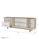 Ver imagem 2 de BUFFET PHILADELPHIA COM ADEGA:Off White/Naturalle