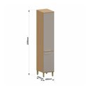 Ver imagem 3 de Paneleiro Simples 100 Mdf 2 Portas 70cm Duna Luciane Móveis