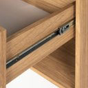 Ver imagem 5 de Mesa de Cabeceira Ivvie 1 Gaveta Tauari/dourado - Telinha Rattan