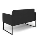 Ver imagem 6 de Sofá Namoradeira Base Industrial Preto Marisa Veludo D03 - D\'rossi Cor Preto