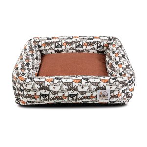 Cama de Cachorro Impermeável com Zíper Hanna 73x73 Bolt Capuccino