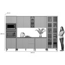 Ver imagem 4 de Cozinha Modulada Completa Allure 6 Peças (2aéreos+2balcões+1cristaleira+1torrequente) Cp21