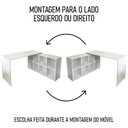 Ver imagem 6 de Mesa Escrivaninha em L Eron e Gaveteiro com Rodízios Mity A06 Branco - Mpozenato