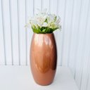 Ver imagem 3 de Vaso médio na cor cobre de cerâmica liso centro de mesa