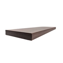 Kit 4 Prateleiras 100% MDF cor CANELA 30x10x1,5cm + Suporte de instalação - 4