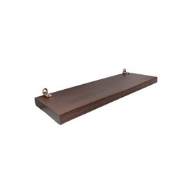 Kit 4 Prateleiras 100% MDF cor CANELA 30x10x1,5cm + Suporte de instalação - 7