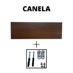 Kit 4 Prateleiras 100% MDF cor CANELA 30x10x1,5cm + Suporte de instalação - 3