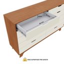 Ver imagem 7 de Cômoda para Quarto Infantil 10 Gavetas 100% MDF Alice Yescasa Marrom/Off White/Castanho
