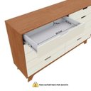 Ver imagem 4 de Cômoda para Quarto Infantil 10 Gavetas 100% MDF/MDP Alice Yescasa Marrom/Off White/Castanho