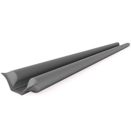 Veda Porta Rolinho 90cm Ajustável em Couro Sintético e Espuma Comfort Door Chumbo - 1