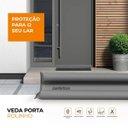 Ver imagem 2 de Veda Porta Rolinho 90cm Ajustável em Couro Sintético e Espuma Comfort Door Chumbo