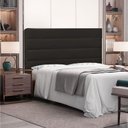 Ver imagem 4 de Cabeceira Cama Box Casal King Vera Madeira Industrializada Corino Marrom Loja Sheep