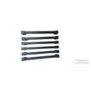 Ver imagem 1 de Puxador Armário Móveis em Geral Gaveta Preto 201/190mm -6 Unidade - com Parafusos