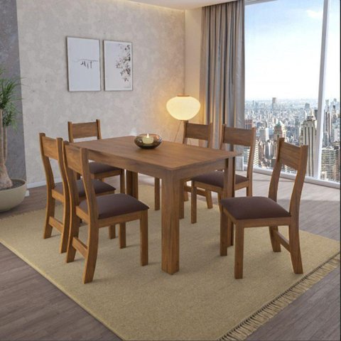 Mesa 1,36x0,75 Imbuia Violeta Viero Imbuia