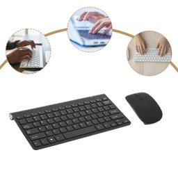 Kit Mouse e Teclado sem Fio:branco - 1