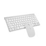 Kit Mouse e Teclado sem Fio:branco - 2