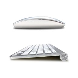 Kit Mouse e Teclado sem Fio:branco - 5
