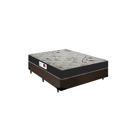 Cama Box Casal + Colchão Top Line Mola Bonnel Serra Negra 60x138x188