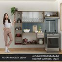 Ver imagem 5 de Armário de Cozinha Compacta 180cm Rustic/crema Easy Madesa
