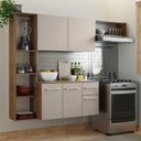 Ver imagem 1 de Armário de Cozinha Compacta 180cm Rustic/crema Easy Madesa