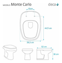 Ver imagem 2 de Tampa de Vaso Sanitário Laqueado Monte Carlo Deca Cinza Real