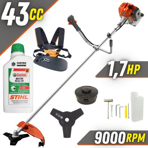 Roçadeira Alta Performance com Óleo Stihl Rl430acntk Tekna 2t 43cc 1,7hp 9.000rpm