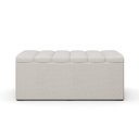 Ver imagem 6 de Calçadeira Recamier Baú Para Cama Box Solteiro Dália 100x50 Cm W01 Linho Champagne - Lyam Decor