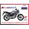 Kit Adesivo Faixa Protetor Cg Titan 160 Roxo Preto Ano 2018 a 2021 Cobra Motoparts - 2