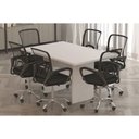 Ver imagem 2 de Mesa de Escritório Diretor Reunião Me4191 Branco - Tecno Mobili