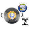 Kit com 3 Caçarolas Dona Chefa Anti Aderente Tampa de Vidro 24cm 26cm 28cm - 6
