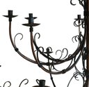 Ver imagem 5 de Lustre Grande Ferro Artesanal para Evento Festa Verniz 16 Bocais Libertas Rosas Artesanato