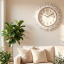 Ver imagem 2 de Relógio de Parede Místico Solar Branco Oriental Rustico 45cm