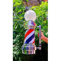 BARBER POLE GIRATÓRIO 70CM BIG VOLTAGM BIVOLT TAMANHO BIG. - 6