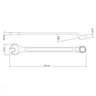 Chave Combinada 15/16 com Pescoço Tramontina com Corpo Forjado em Aço Especial Cromado Tramontina - 10