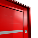 Ver imagem 4 de Porta Pivotante Alumínio Lambril Miraggio c/Pux.e.Elite Vermelho 240x130 Brimak