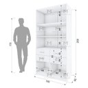 Ver imagem 2 de ARMÁRIO PRATELEIRAS E GAVETAS M113.2021.B (CLOSET LOJA) MUNDI MOVEIS
