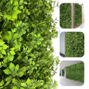 Ver imagem 7 de 23 Placas Decorativas para Muro Verde Artificial com Folhas Permanentes e Visual Premium