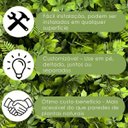 Ver imagem 3 de 23 Placas Decorativas para Muro Verde Artificial com Folhas Permanentes e Visual Premium