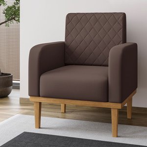 Poltrona Decorativa Ágata em Veludo Just Time