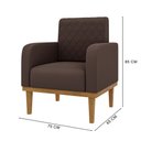 Ver imagem 4 de Poltrona Decorativa Ágata em Veludo Just Time