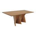 Ver imagem 1 de Mesa de Jantar Dubai 8 Lugares Retangular Laminado Cinamomo 220cm