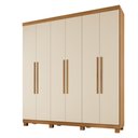 Ver imagem 1 de Guarda Roupa Milão 6 Portas 3 Gavetas 7 Prateleiras - Benetil