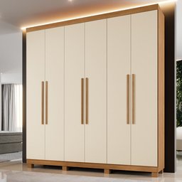 Guarda Roupa Milão 6 Portas 3 Gavetas 7 Prateleiras - Benetil - 2