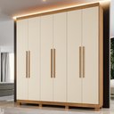 Ver imagem 2 de Guarda Roupa Milão 6 Portas 3 Gavetas 7 Prateleiras - Benetil