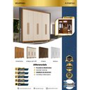 Ver imagem 7 de Guarda Roupa Milão 6 Portas 3 Gavetas 7 Prateleiras - Benetil